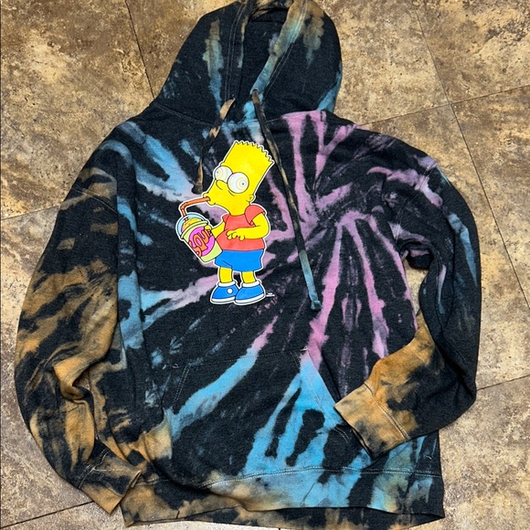 Tie-Dye Graphic Hoodie - Picture 1 of 5